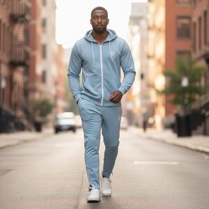 True Born Track Jacket & Pant Set Sky Blue